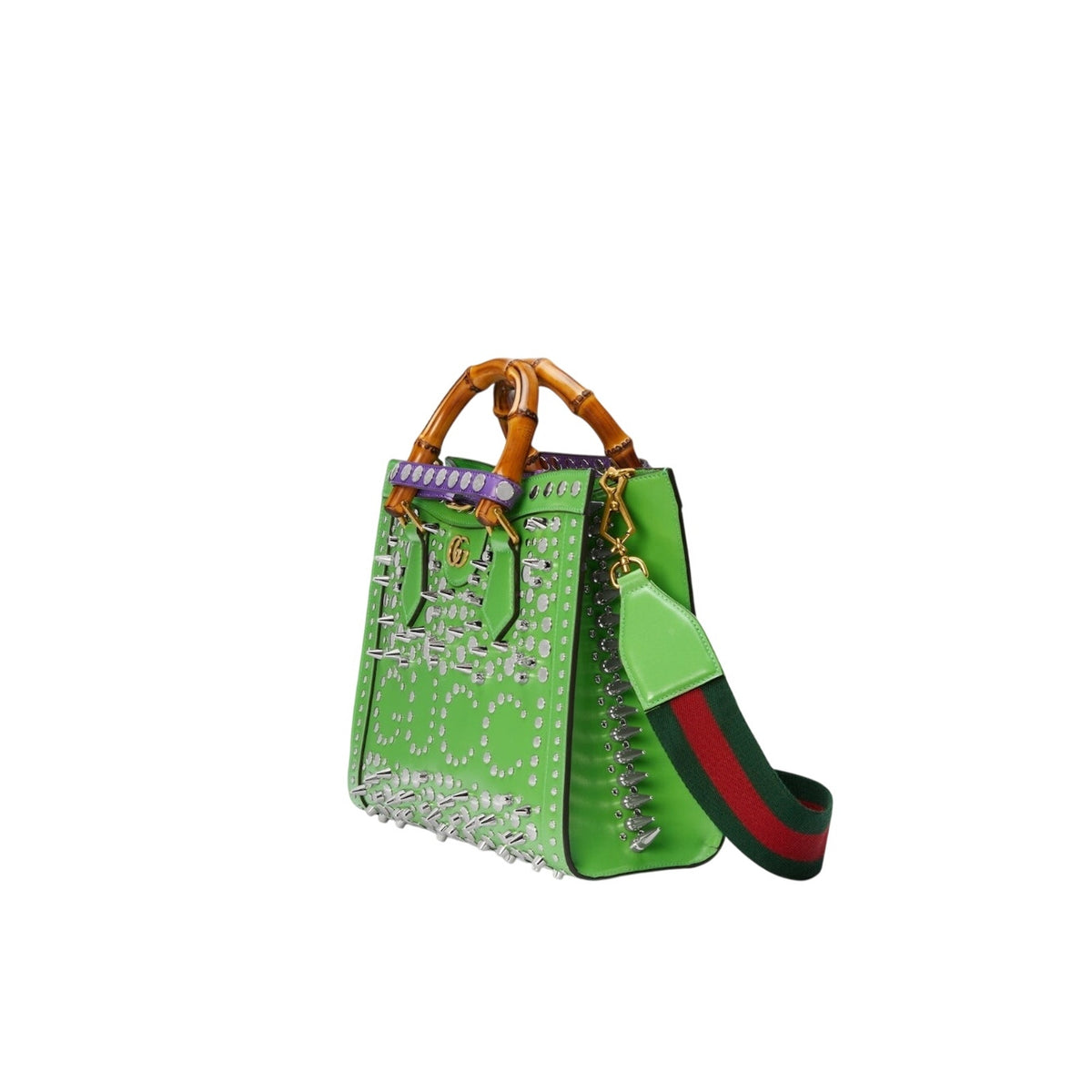 LIMITED EDITION GUCCI 2023 SPECIAL PROJECT GREEN SPIKED BAMBOO - NWT MSRP 9890
