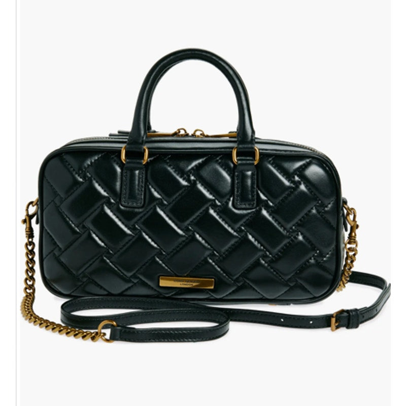 Kurt Geiger London Small Kensington Quilted Leather Duffle Bag