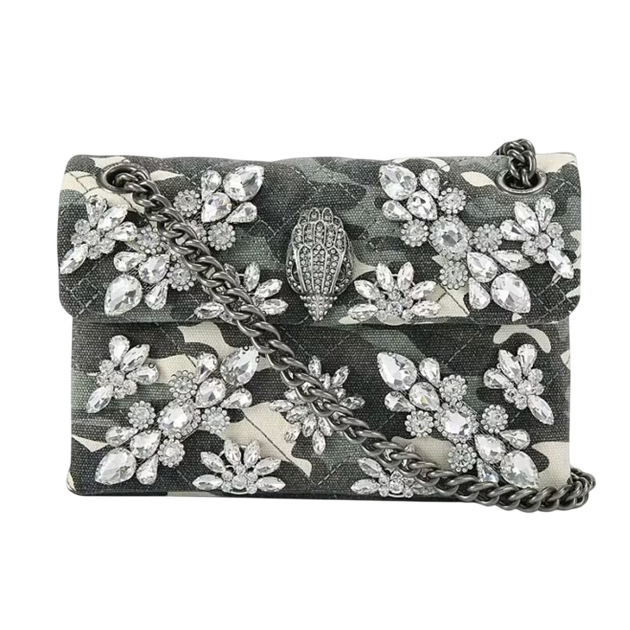 Kurt Geiger London Mini Kensington Camo Crystals Crossbody Bag