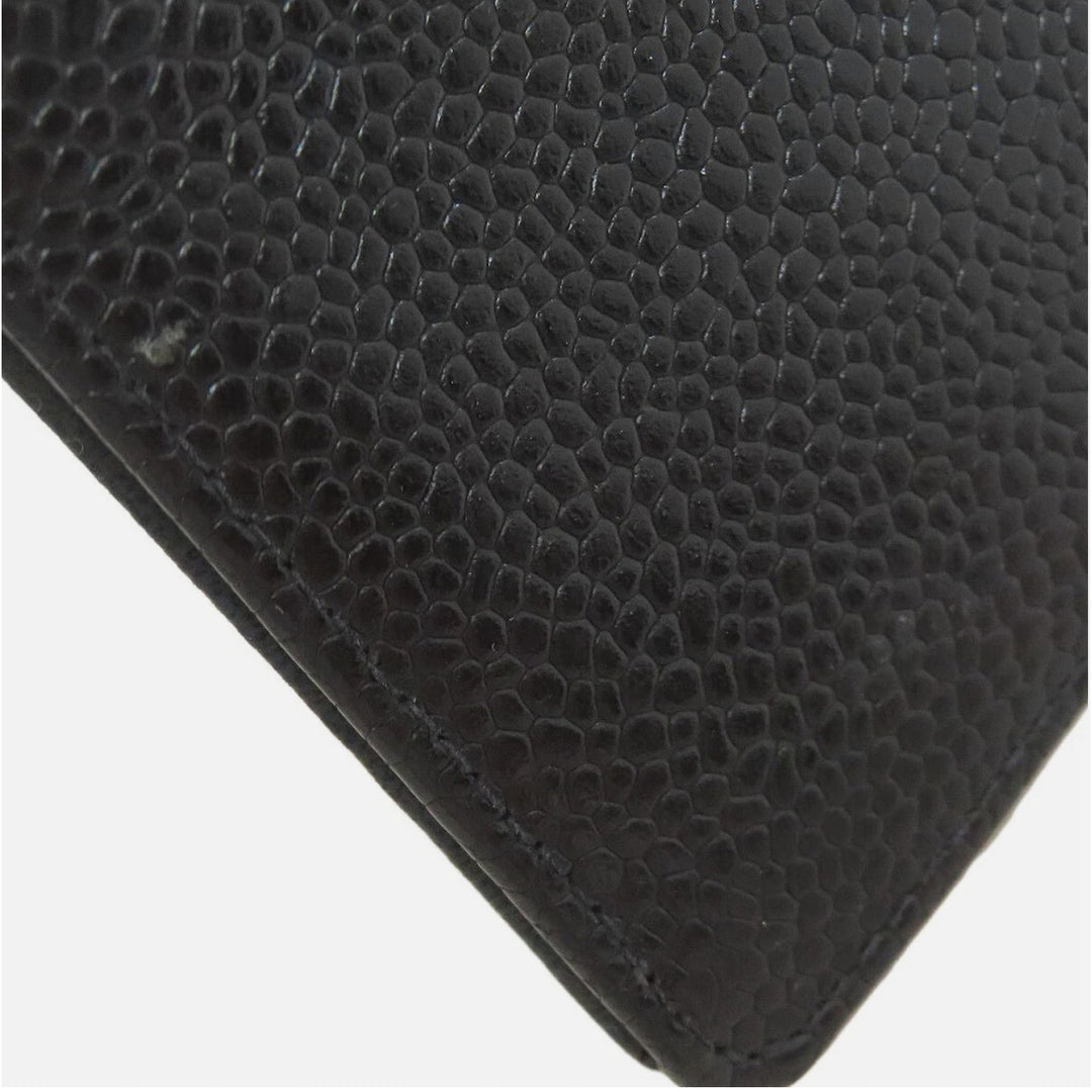 CHANEL Card Case COCO Mark Grained Calfskin Skin PRISTINE
