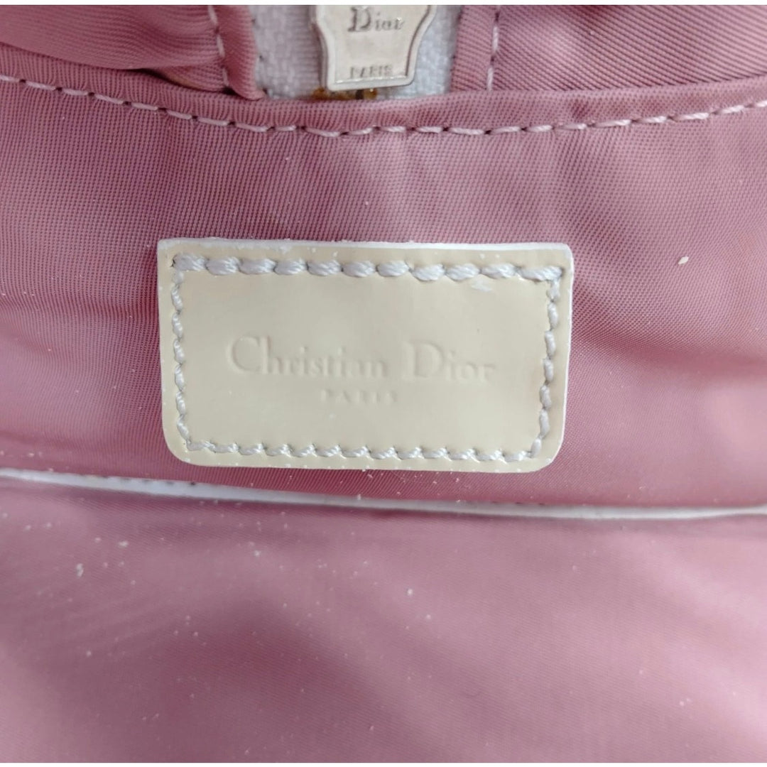 Christian Dior Diorissimo Trotter Pink Vinyl Bowling Bag