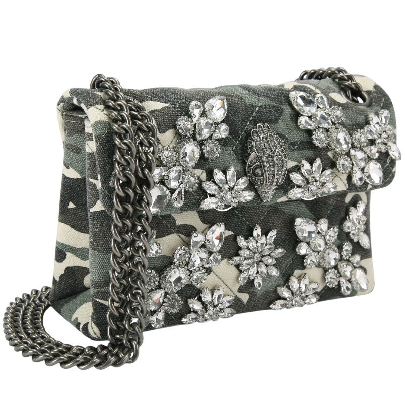 Kurt Geiger London Mini Kensington Camo Crystals Crossbody Bag