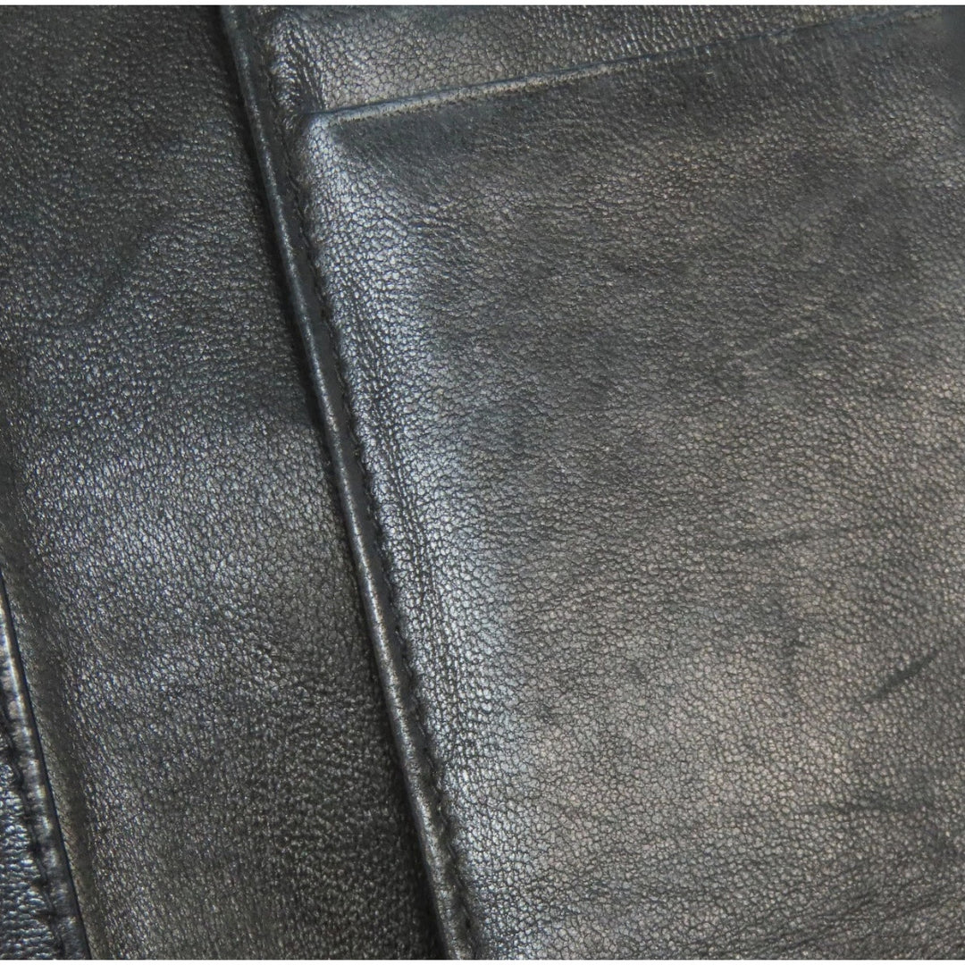 CHANEL Card Case COCO Mark Grained Calfskin Skin PRISTINE