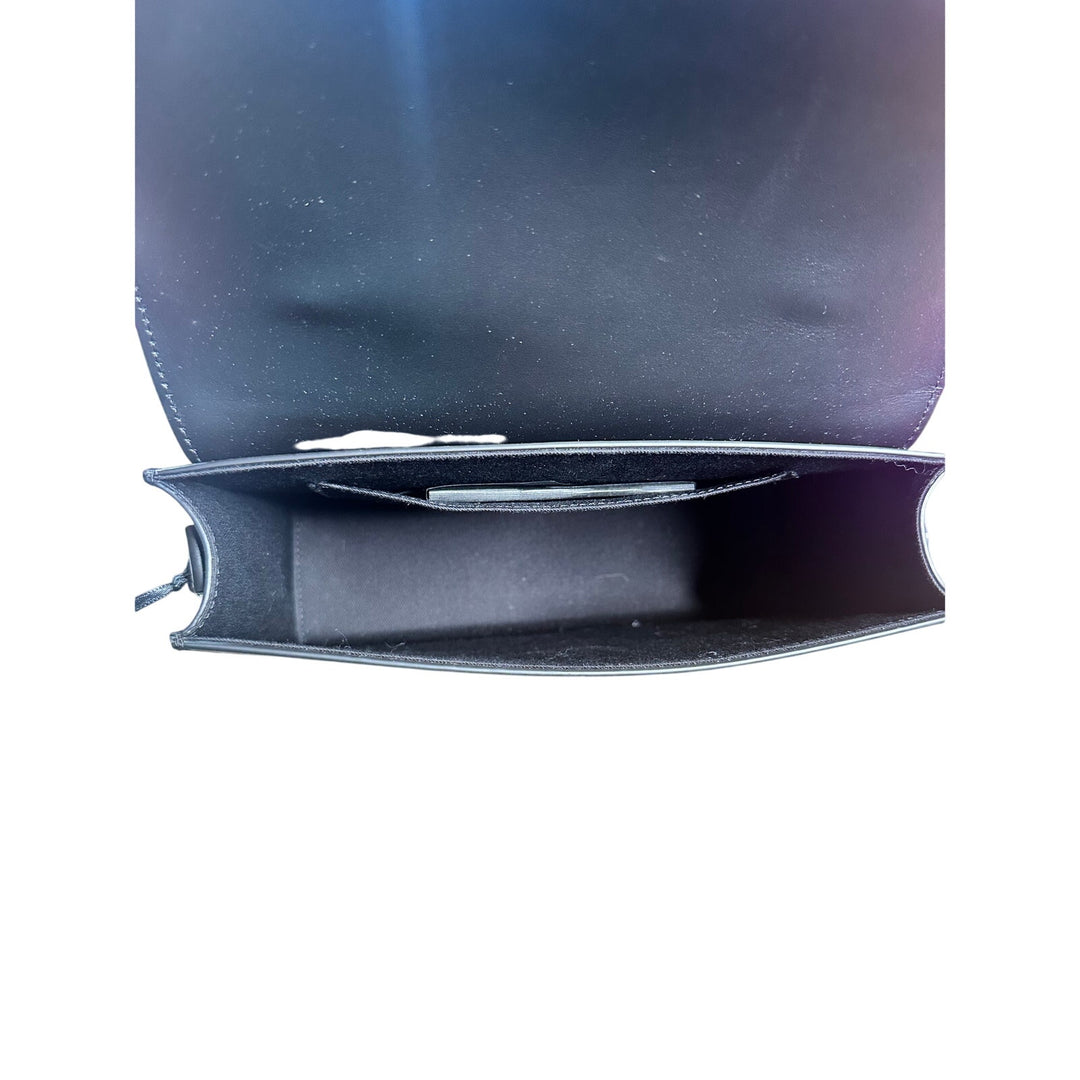 Versace Medusa calf leather eyelet shoulder bag