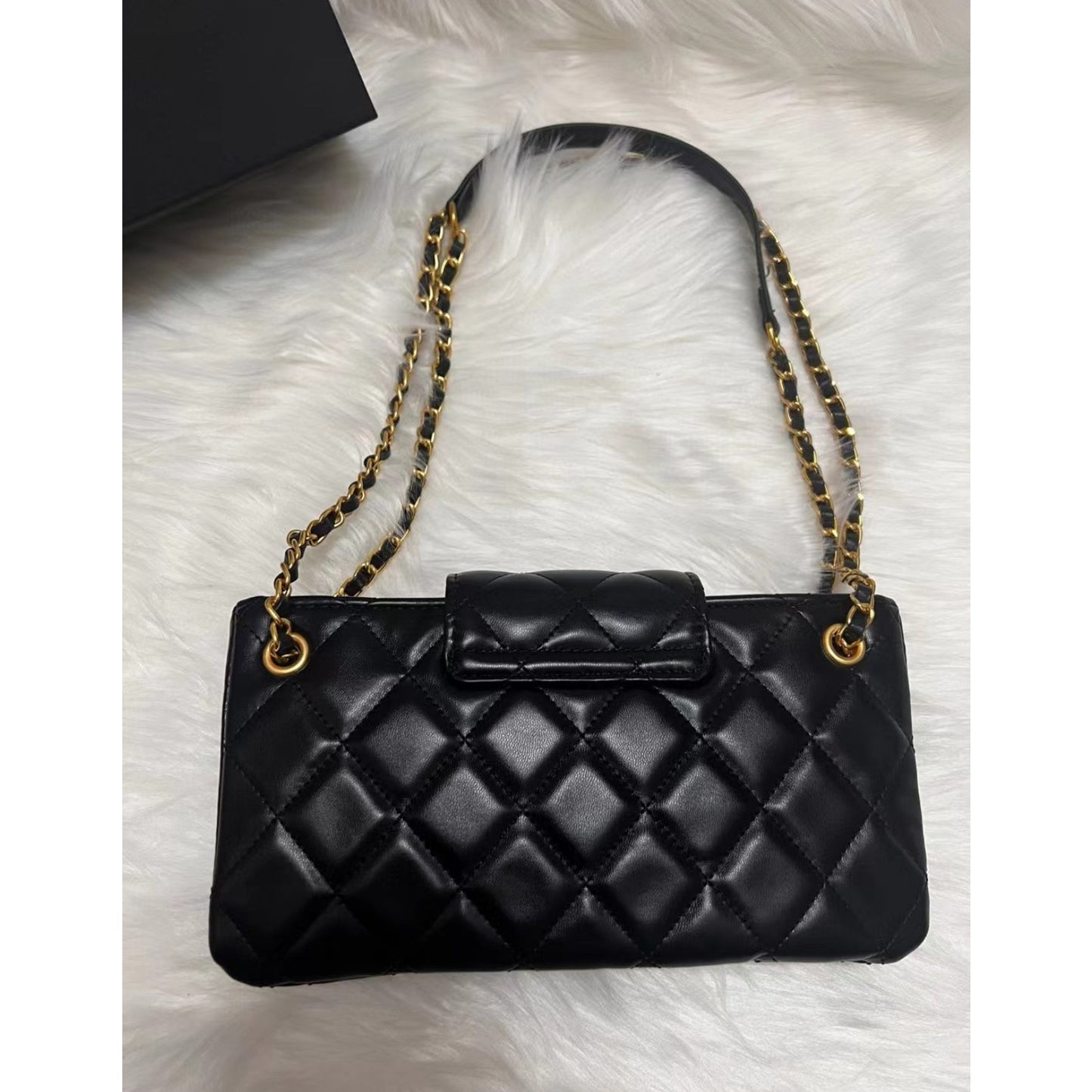 Chanel Beaute NEW Makeup Crossbody Black DOUBLE CC W/ Box