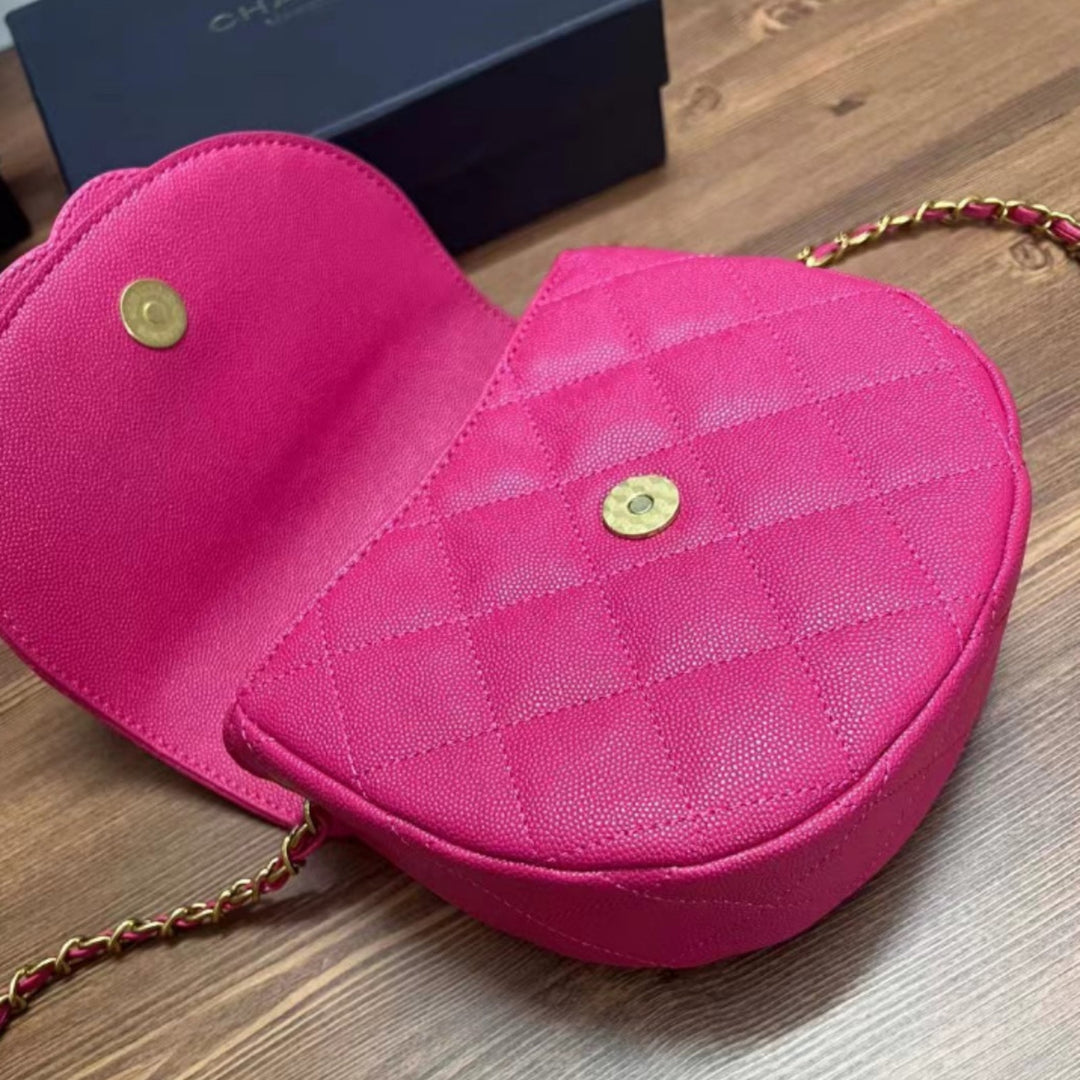 Chanel Beaute NEW Makeup Crossbody Pink DOUBLE CC W/ Box