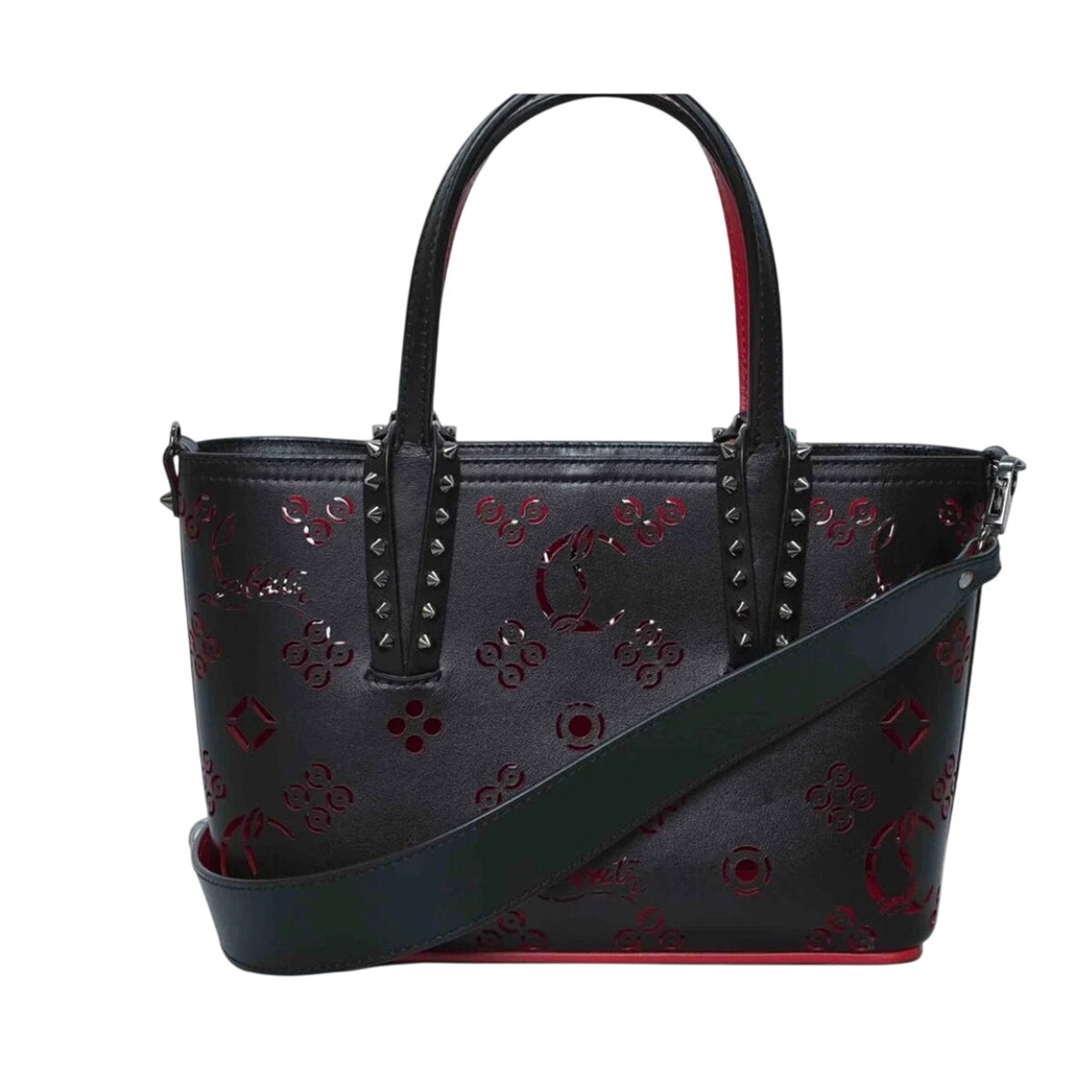 Christian Louboutin Loubinthesky Cabata Nano Tote Pristine Perforated Leather