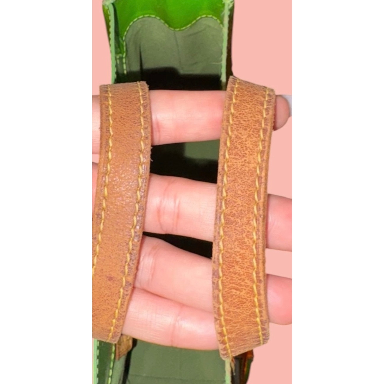 Louis Vuitton Green vernis Reade PM Limited Edition Robert Wilson