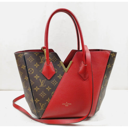 Louis Vuitton LV Tote Bag M41856 Kimono PM Red Monogram EUC