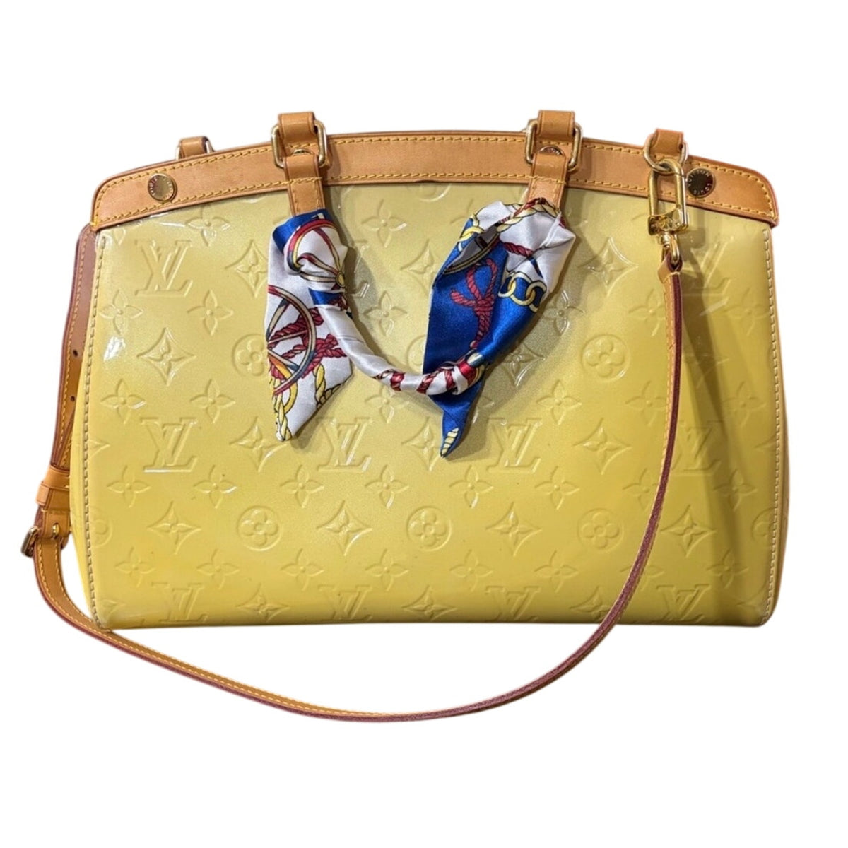 Louis Vuitton Yellow Vernis Brea EUC