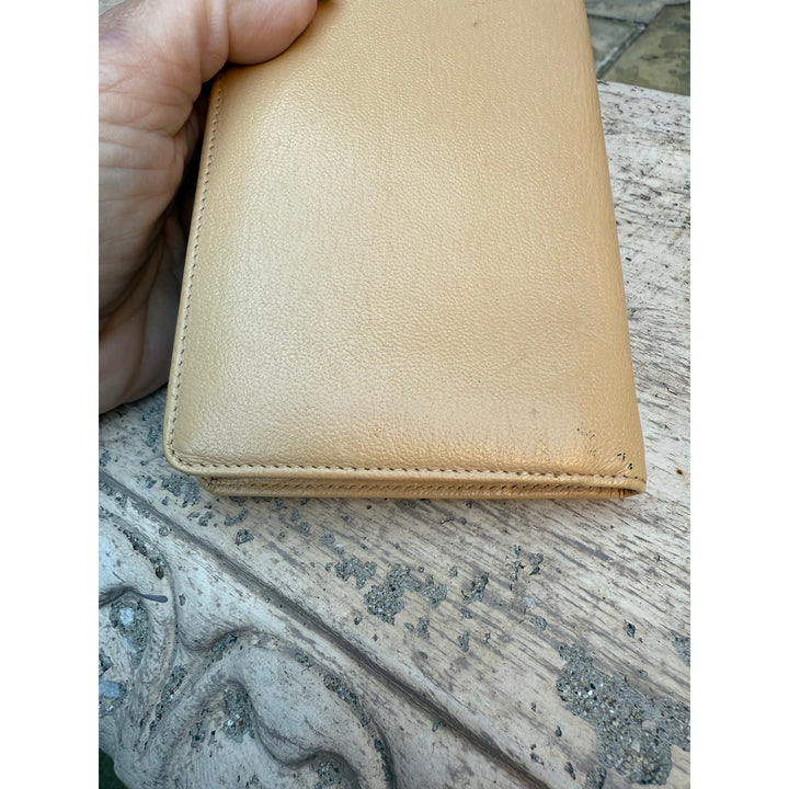 CHANEL CAVIAR LEATHER WALLET IN BEIGE
