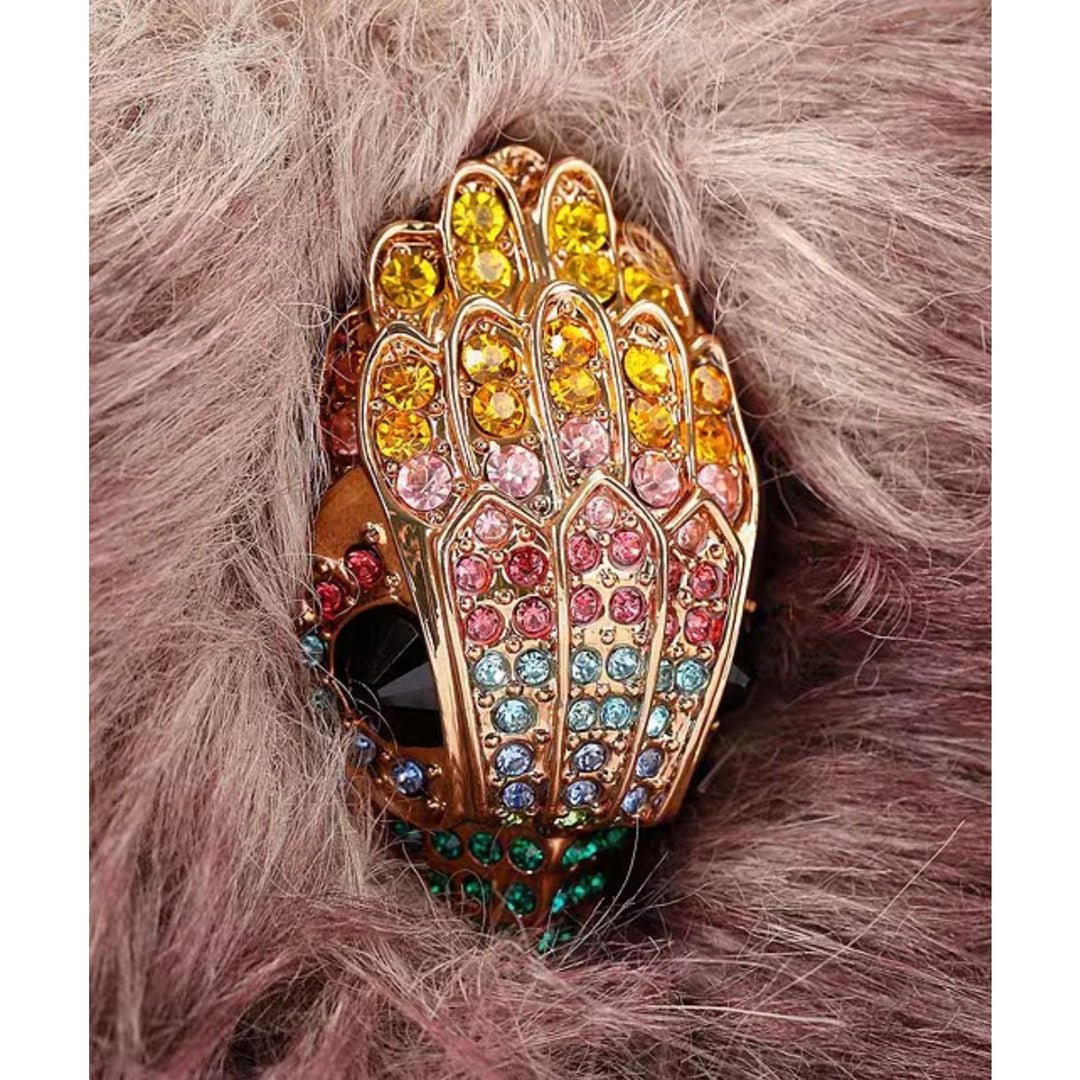 Kurt Geiger London
Micro Kensington Rhinestone Eagle Faux Fur Crossbody Bag
