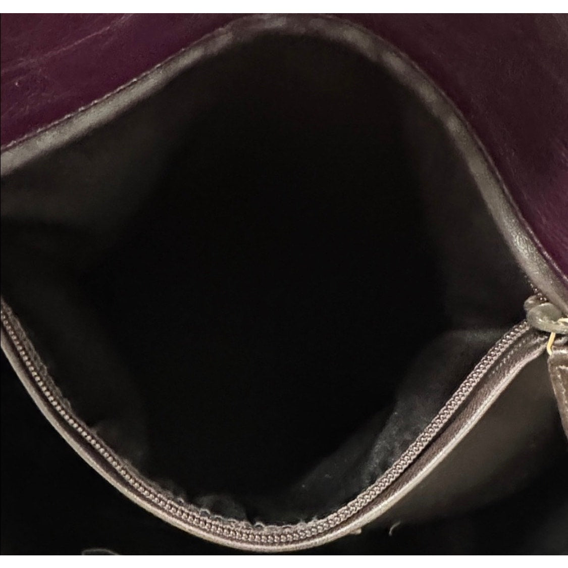 Yves Saint Laurent Purple Large Tribute Tote Bag EUC with COA
