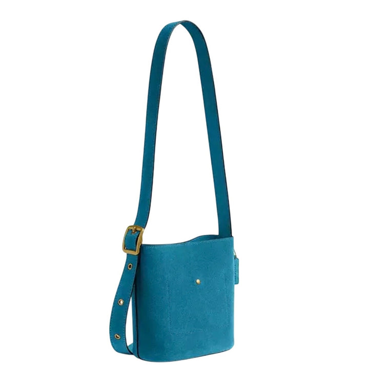 Coach Bleecker Bucket Bag Sea Blue NWT