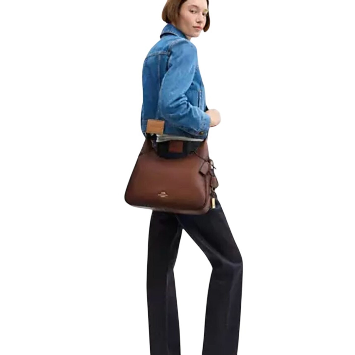 COACH ELLA REWOOD/GOLD W/ DOMINO (SOLD OUT COLOR) NWT