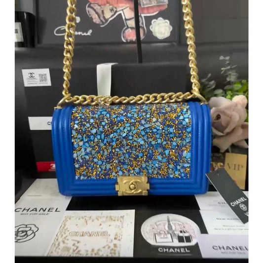 Chanel Beaute NEW Makeup Boy Blue  9.75 x 6.00 x 2.5