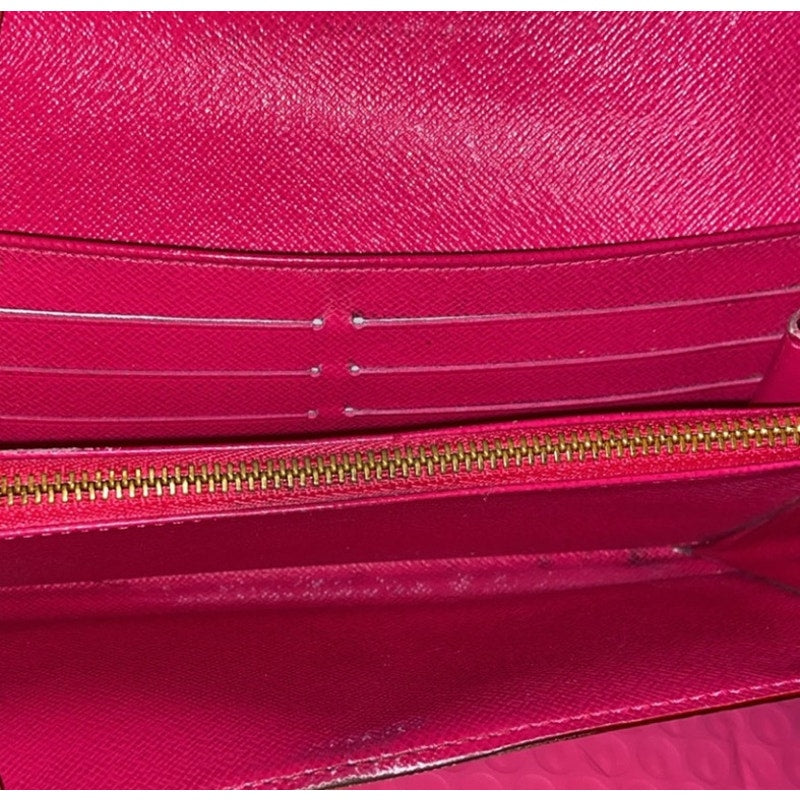 Louis Vuitton Black Murakami Sarah Wallet With Box and Dustbag