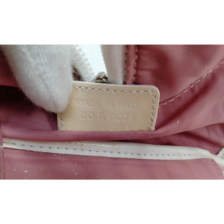 Christian Dior Diorissimo Trotter Pink Vinyl Bowling Bag
