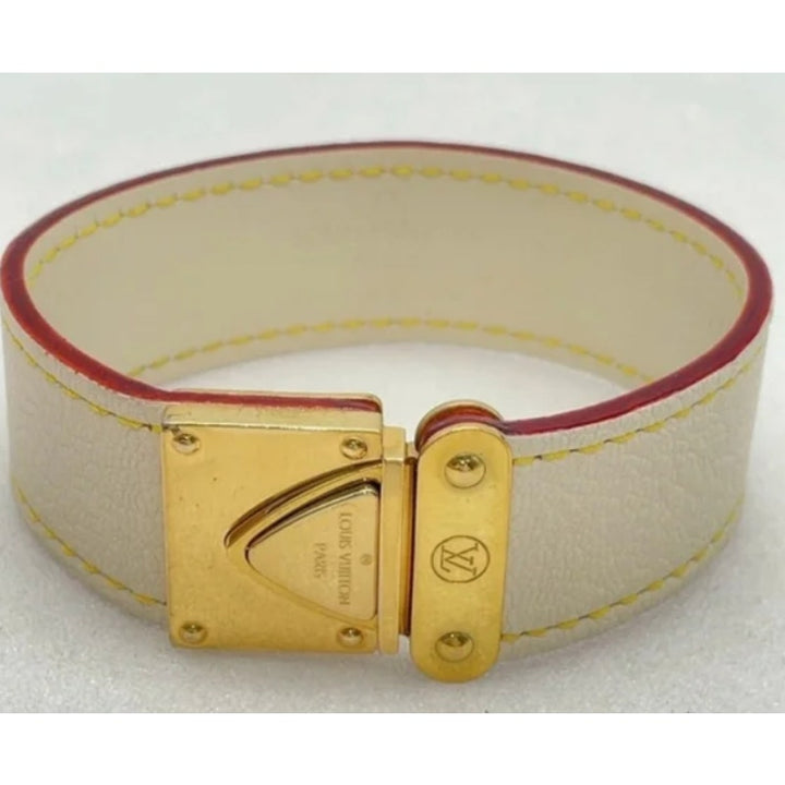 Authentic Louis Vuitton Suhali Leather Koala Bracelet with Box, Dust bag, & Card