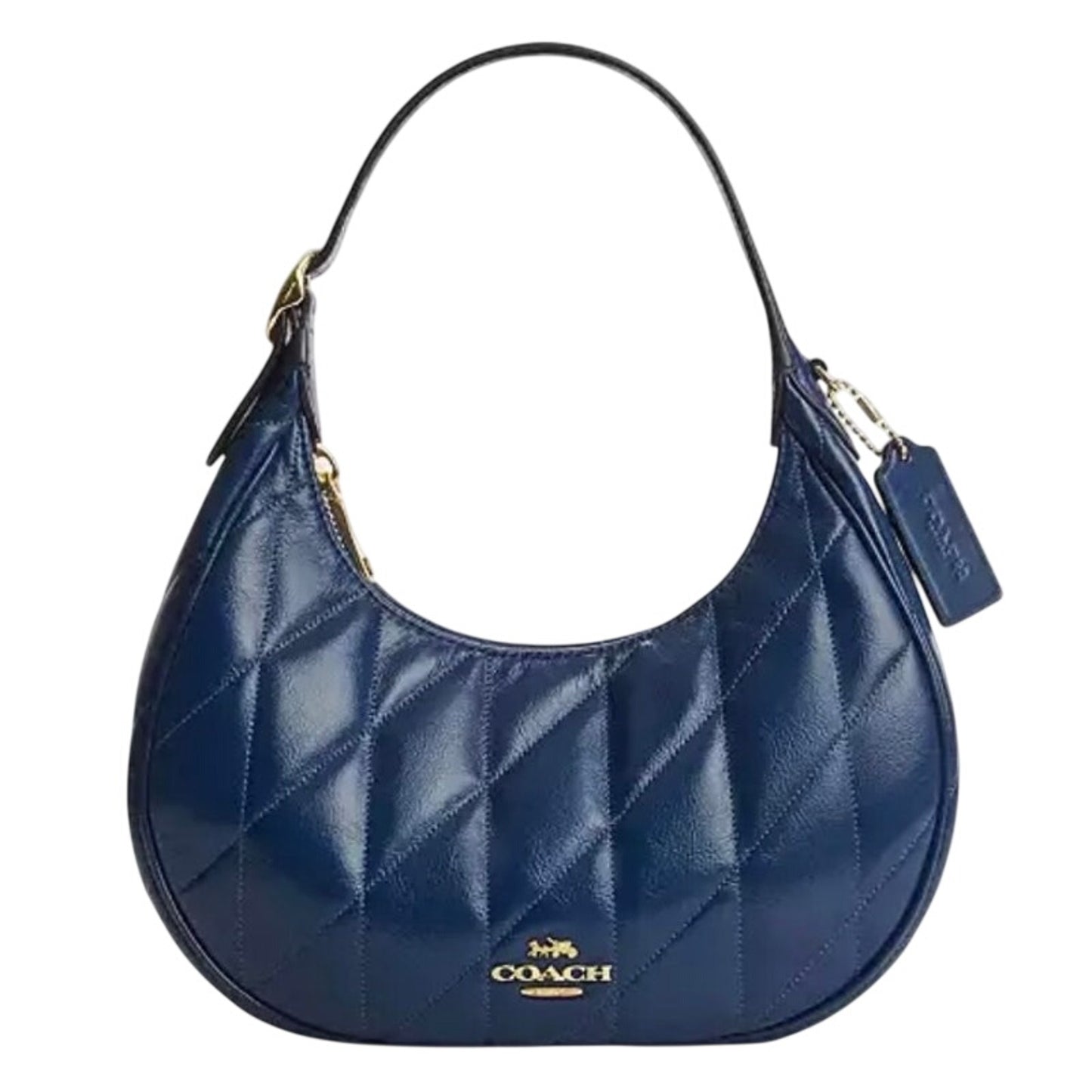 Coach Quilted Leather Emily Deep Blue