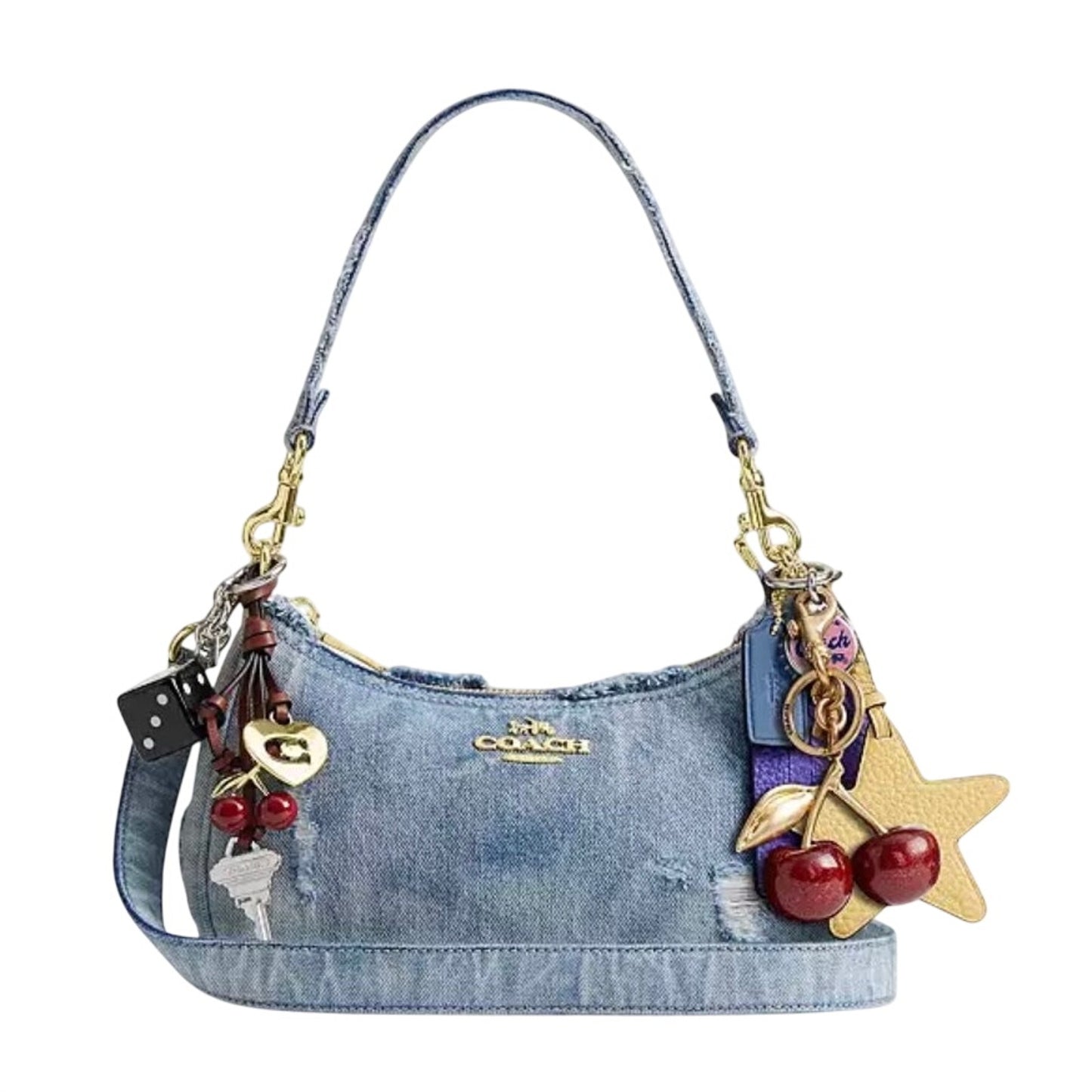 Coach Teri with Charms in Loved Denim NWT