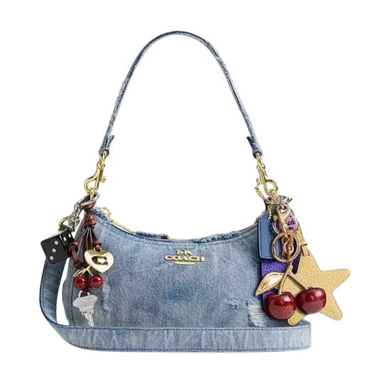 Coach Teri with Charms in Loved Denim NWT