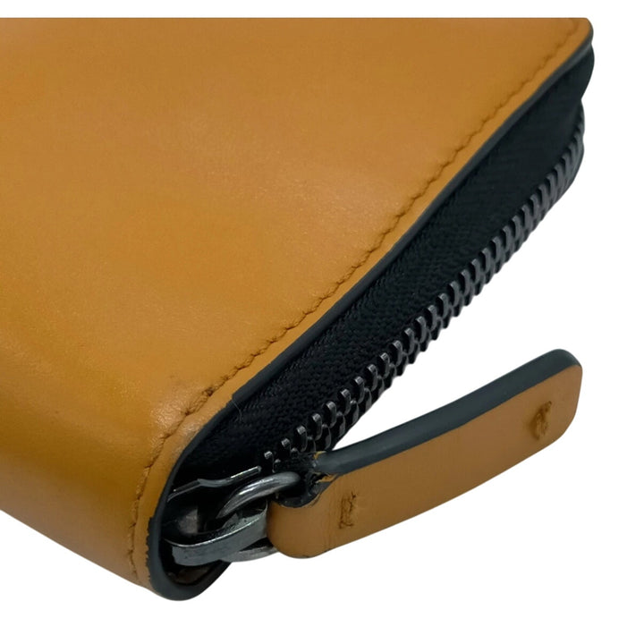 Jimmy Choo Yellow Zip Around Wallet