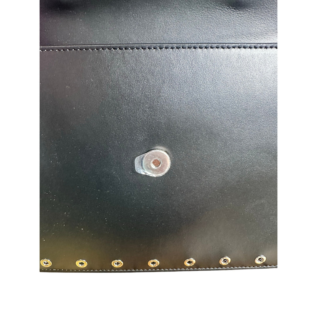 Versace Medusa calf leather eyelet shoulder bag