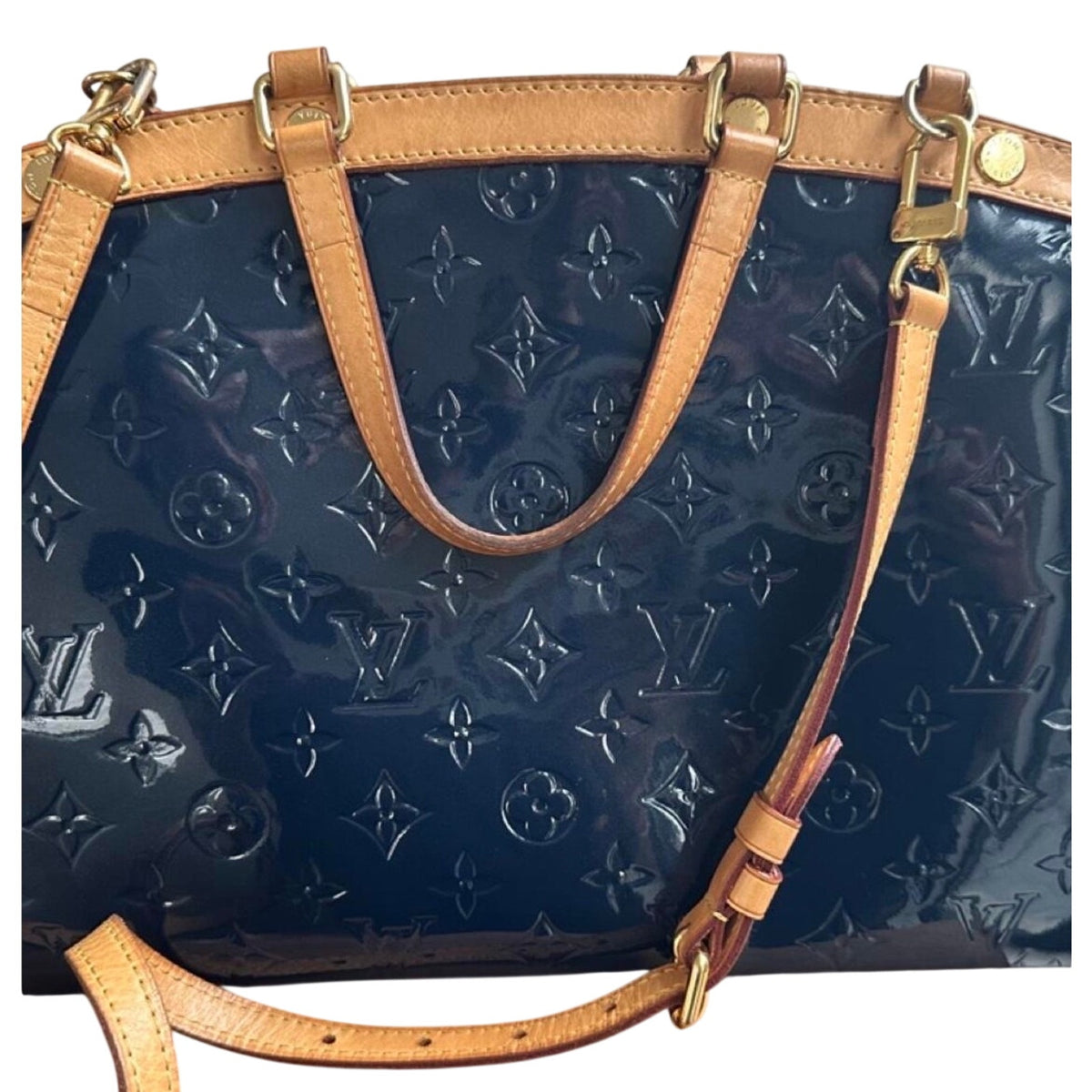 Louis Vuitton Dark Blue Vernis MM Brea EUC