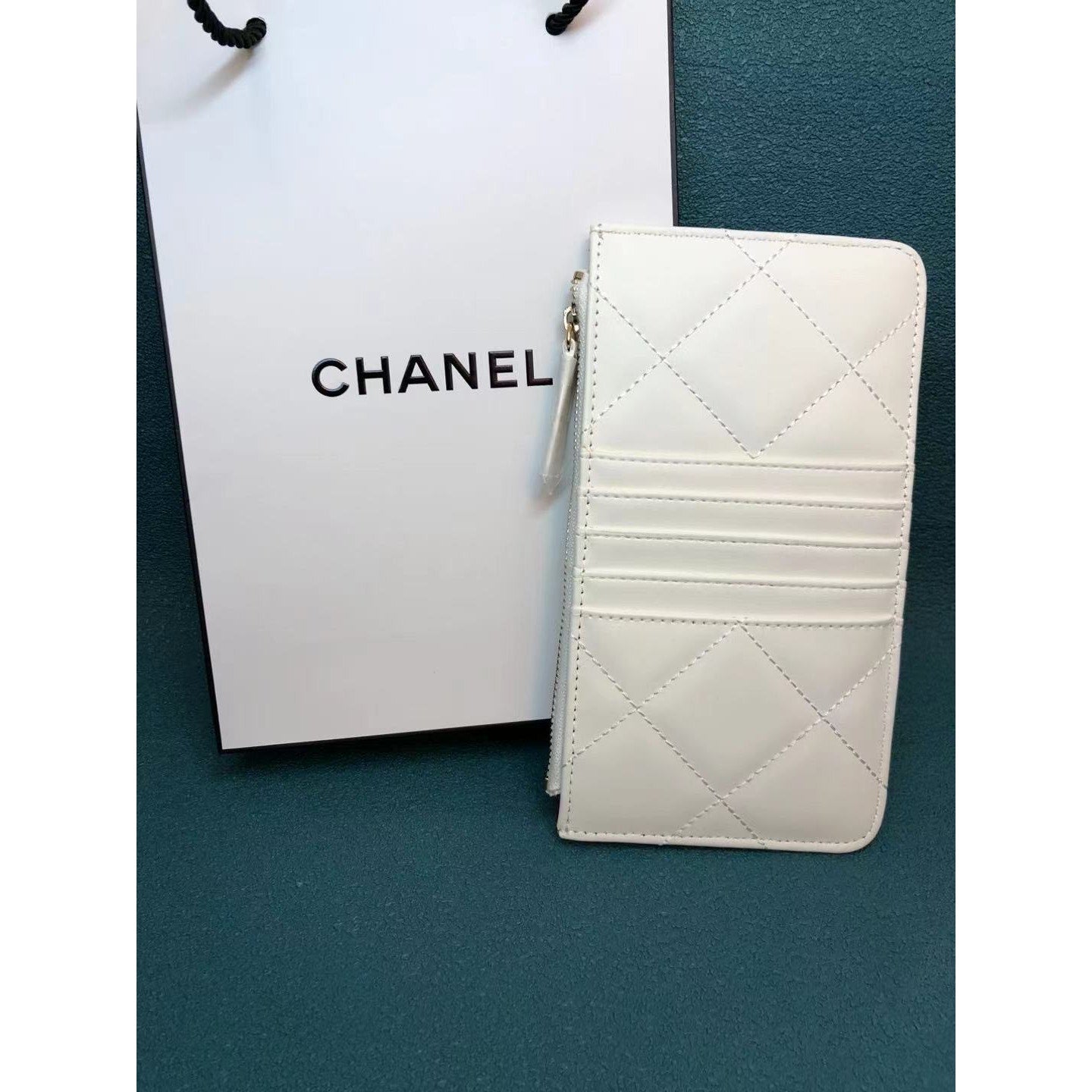 Chanel VIP Novelty White Card Holder