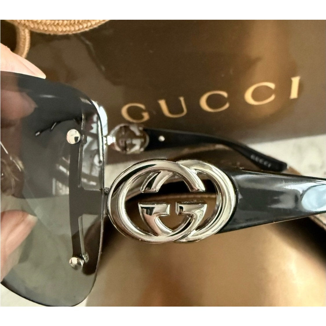 Gucci Bronx Sunglasses w Case, Dustcloth EUC