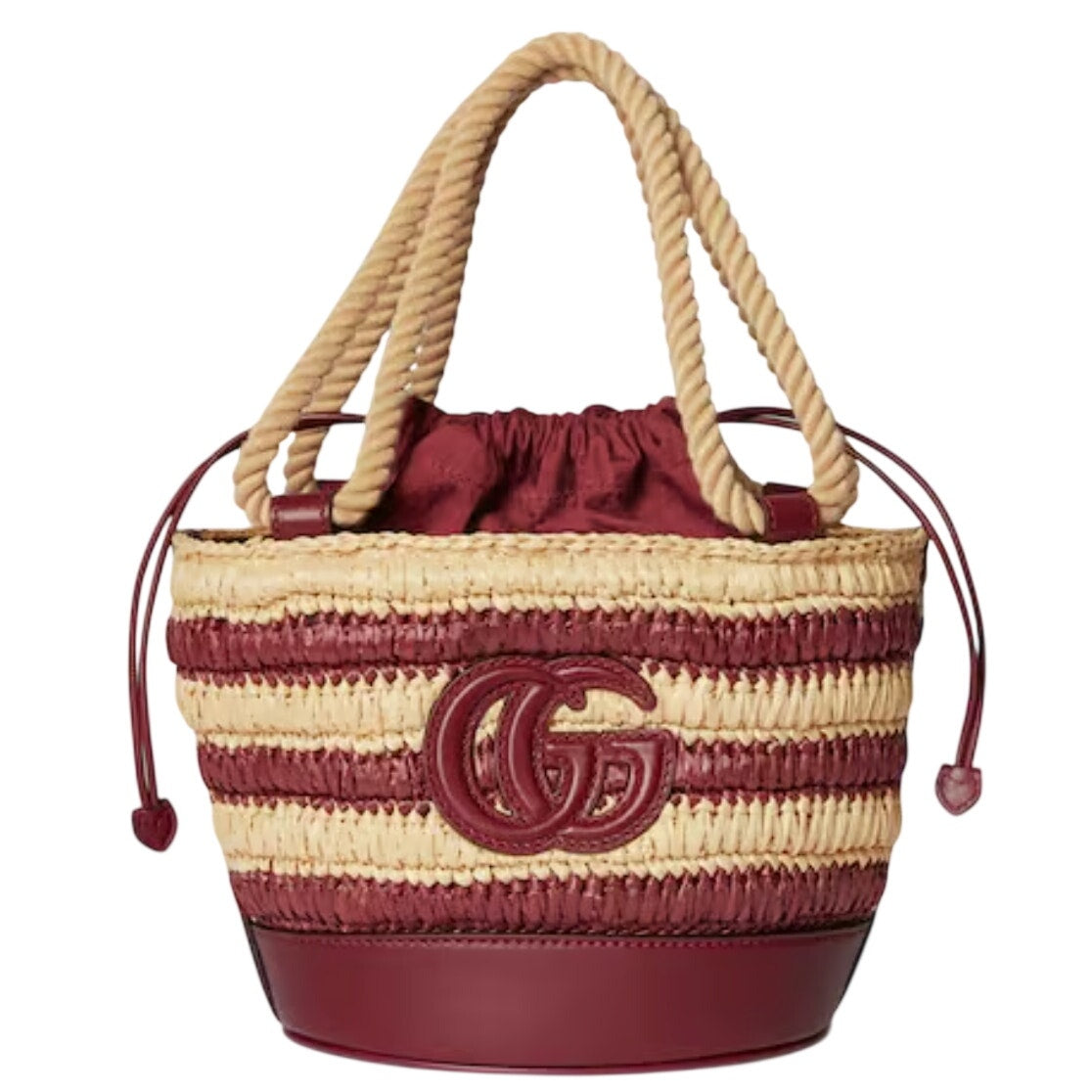 GUCCI WOVEN MINI BUCKET BAG 7.08 x 6.88 x 5.51 NWT