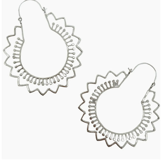 JUHI SILVER HOOPS