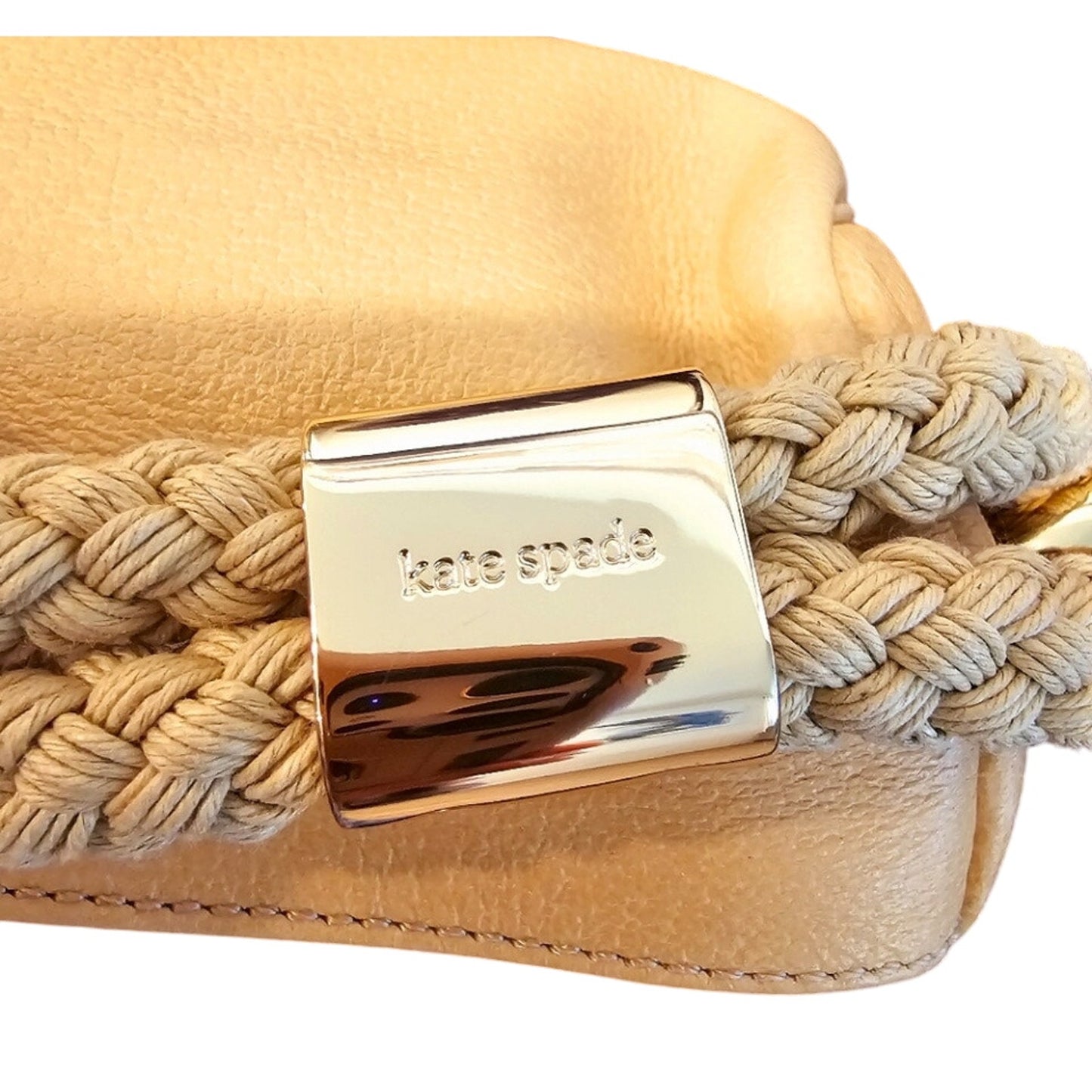 NWT Kate Spade New York Vintage Elegant Tan pebbled Leather Bag