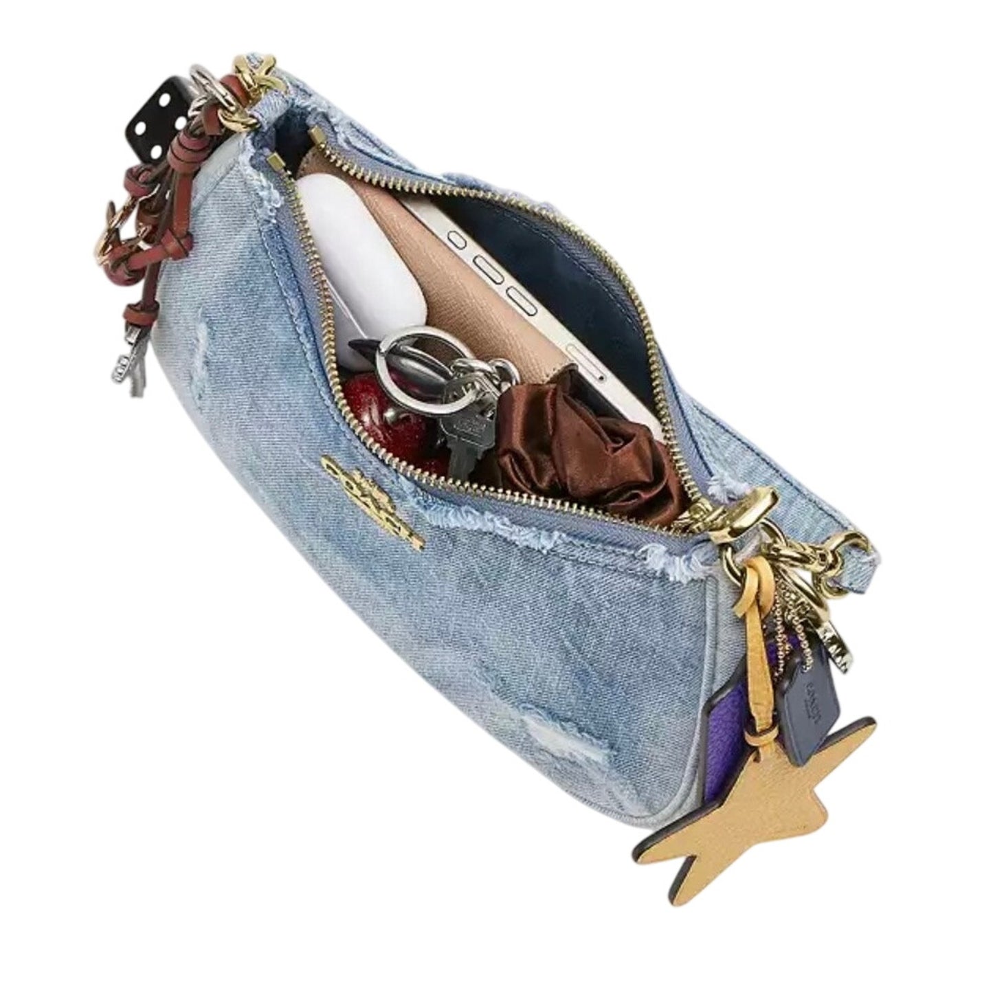 Coach Teri with Charms in Loved Denim NWT