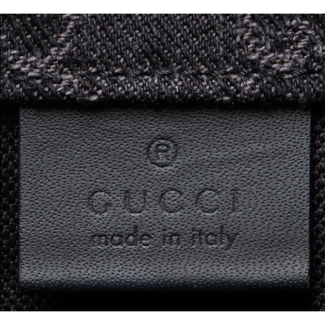 Gucci Denim Ophidia GG Monogram Large Tote Black Grey NWT