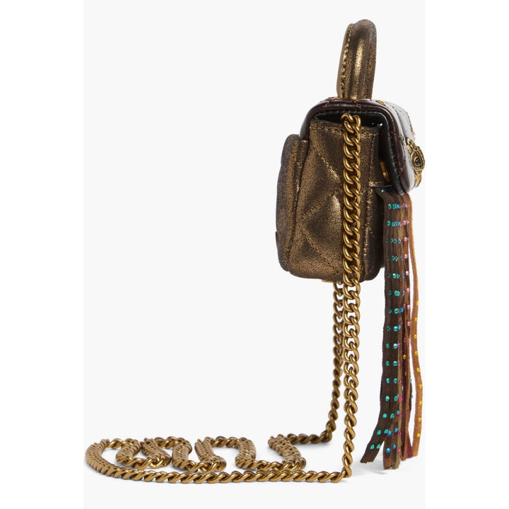 Kurt Geiger London Micro Kensington Leather Fringe