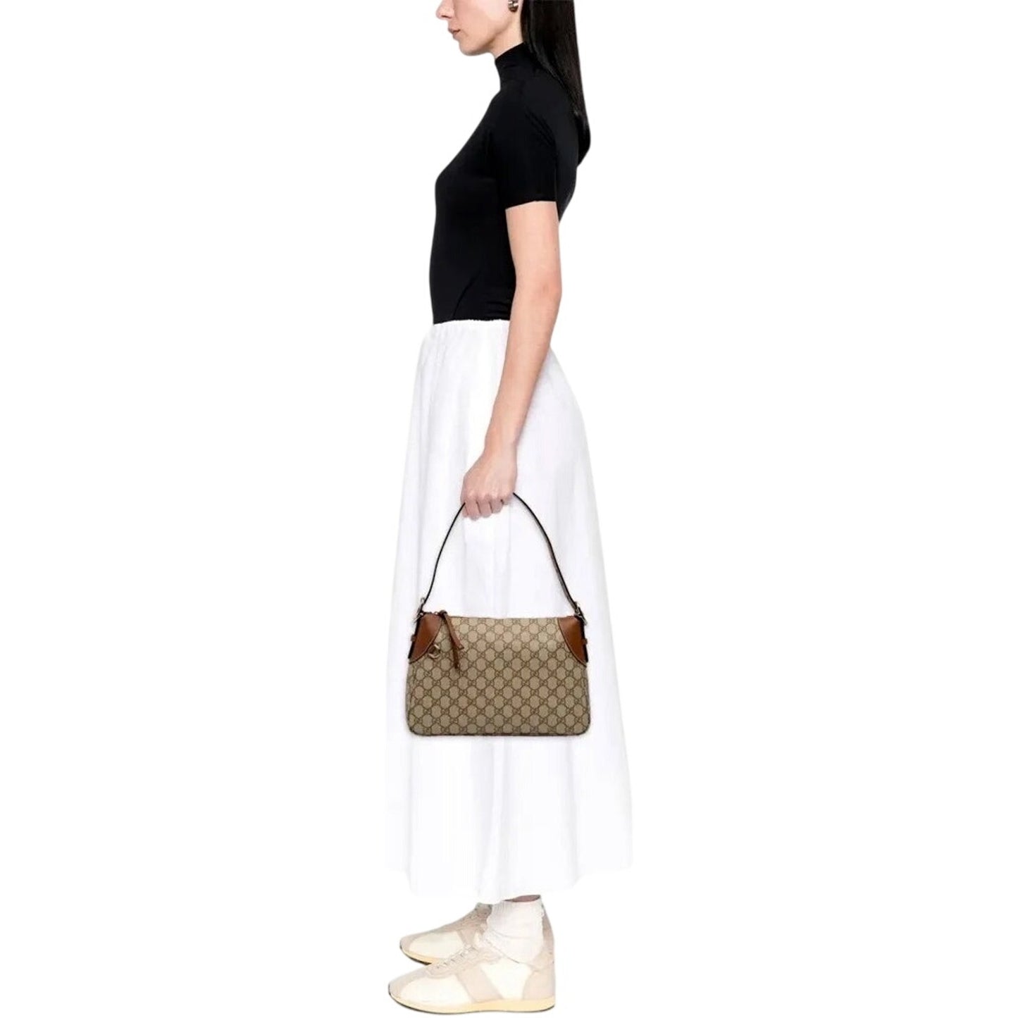 Gucci GG Emblem Supreme Canvas Shoulder Bag NWT
