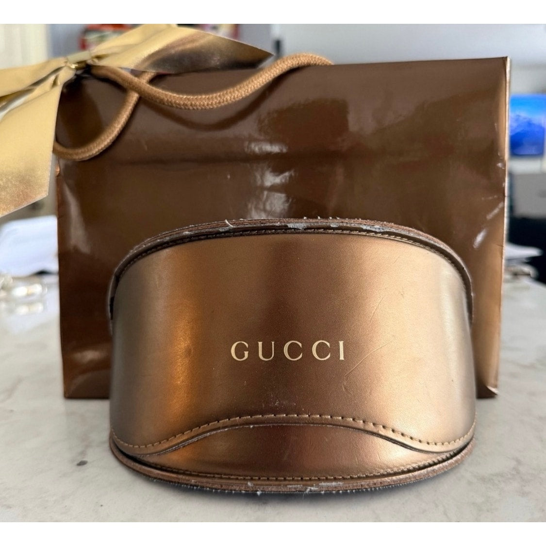 Gucci Bronx Sunglasses w Case, Dustcloth EUC