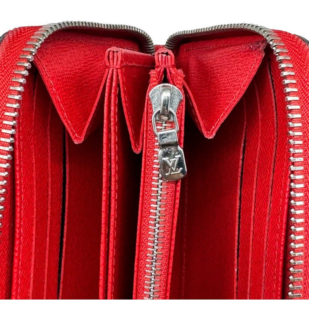 Louis Vuitton Blue & Red Epi Wallet Silver Hardware EUC