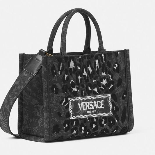Versace Limited Edition Leopard BaRocca Athena with Guitar Strap