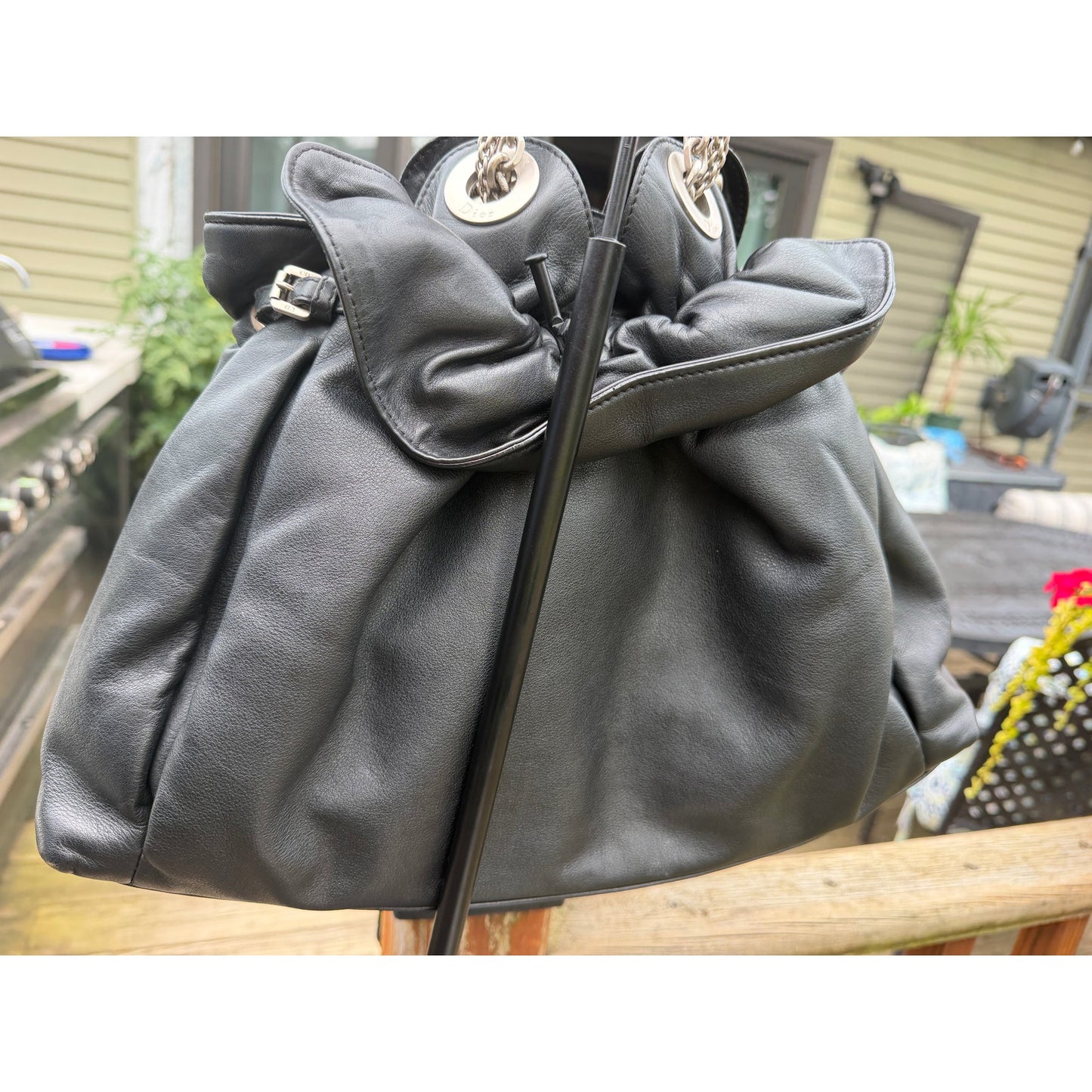 Dior La Trente Black With pink interior EUC