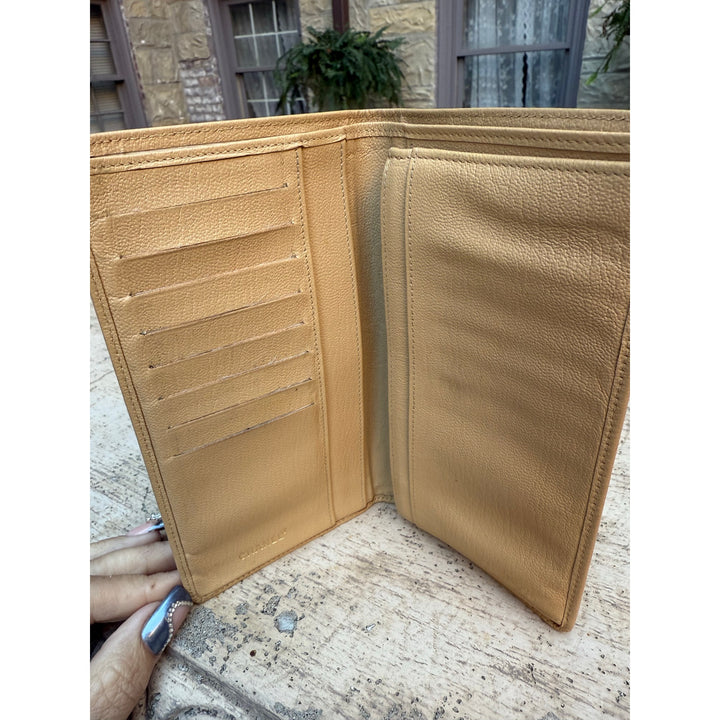 CHANEL CAVIAR LEATHER WALLET IN BEIGE