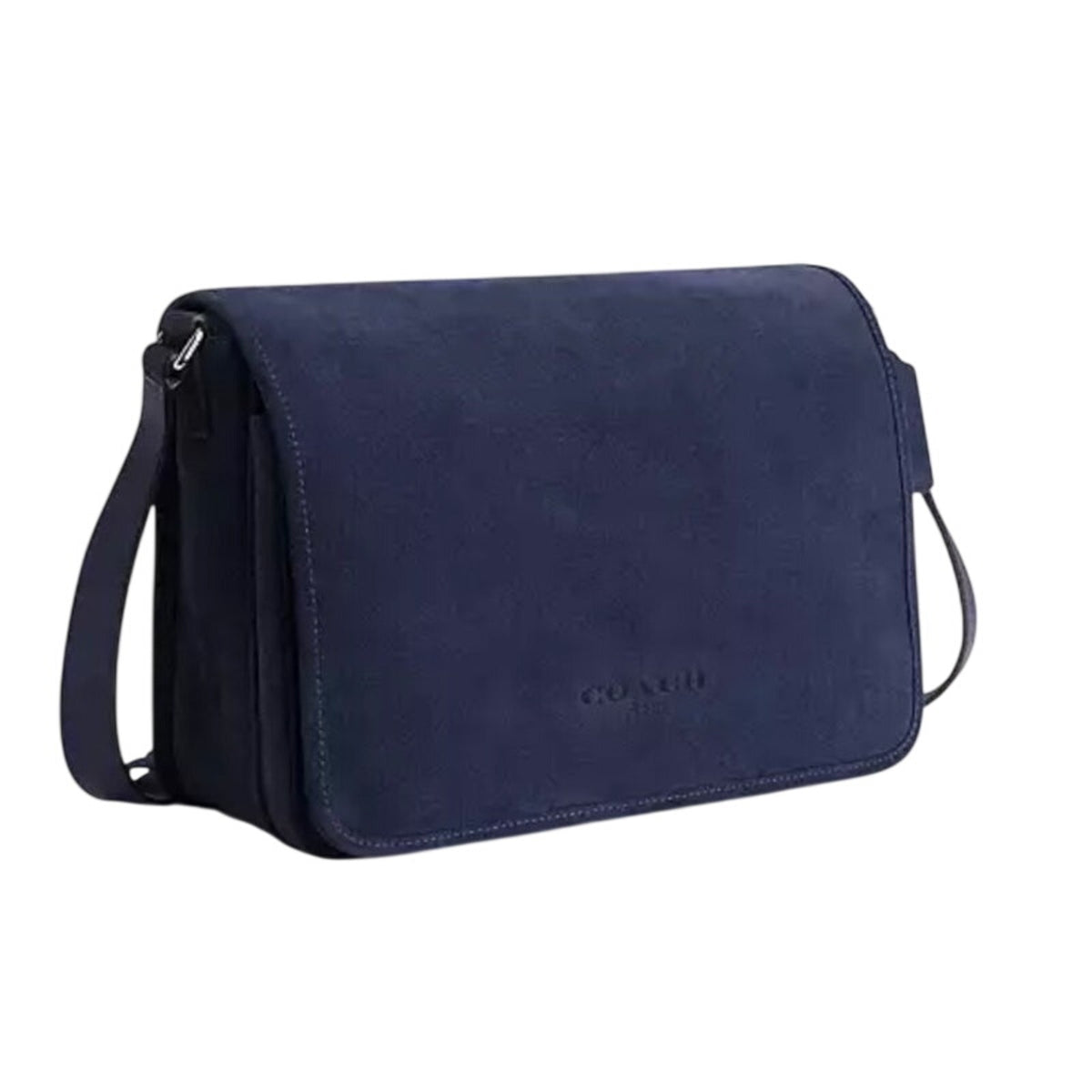 Coach Colby Messenger Bag 32 Navy Suede NWT