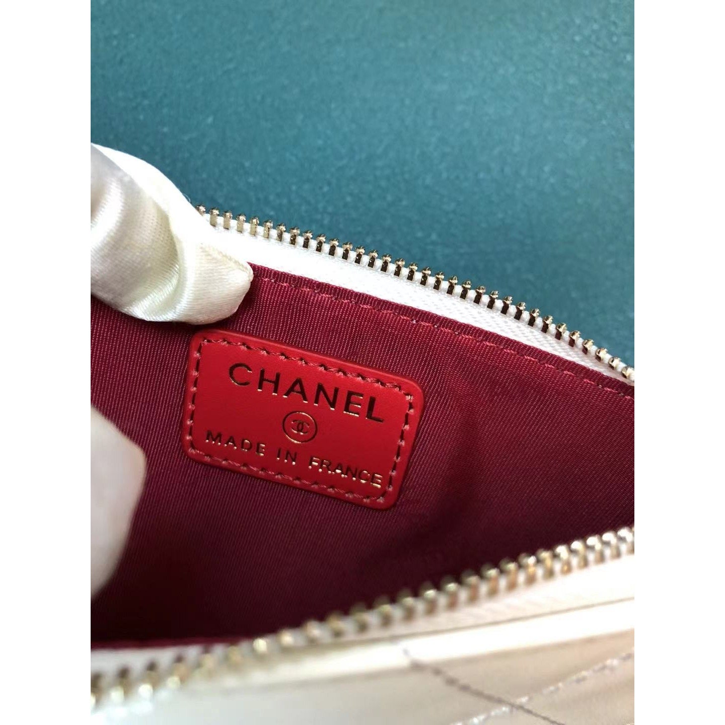 Chanel VIP Novelty White Card Holder