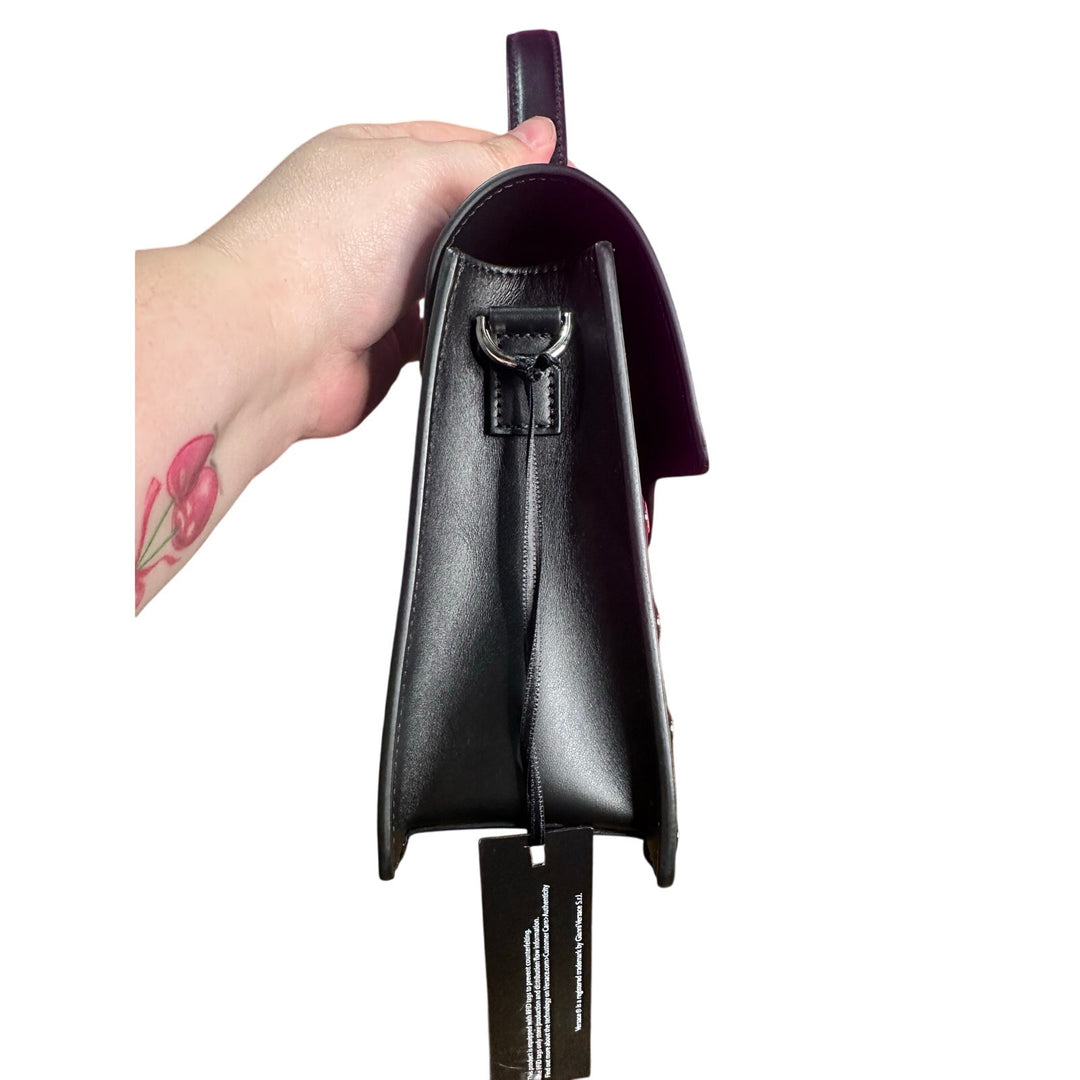 Versace Medusa calf leather eyelet shoulder bag