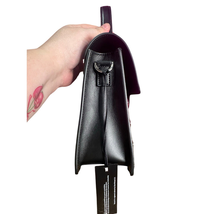 Versace Medusa calf leather eyelet shoulder bag