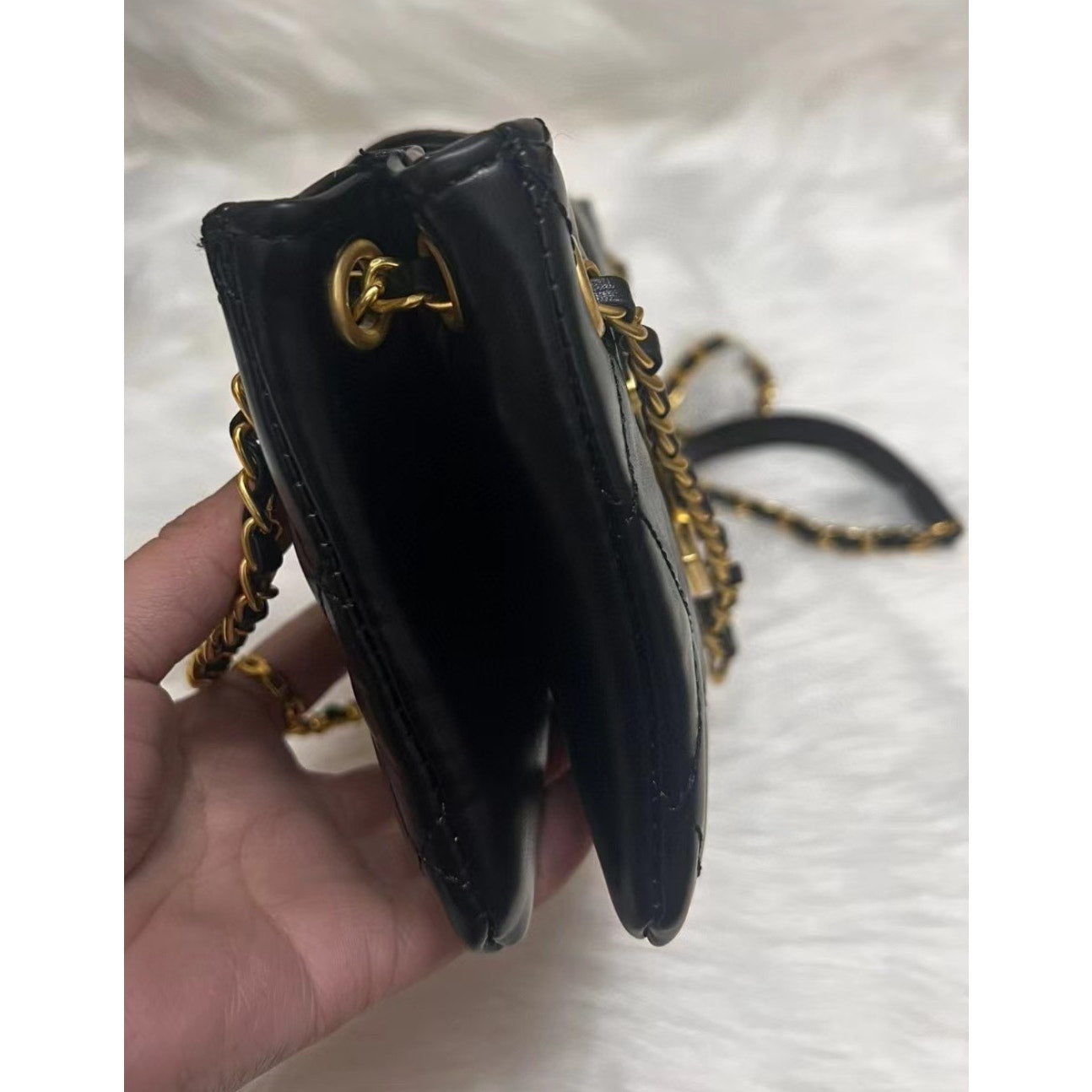 Chanel Beaute NEW Makeup Crossbody Black DOUBLE CC W/ Box
