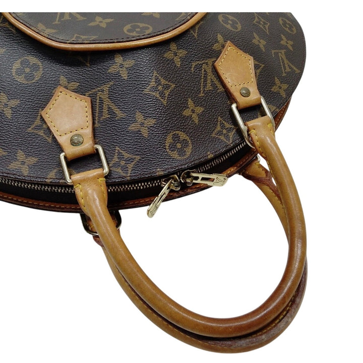 Louis Vuitton LV Hand Bag Ellipse MM Brown Monogram