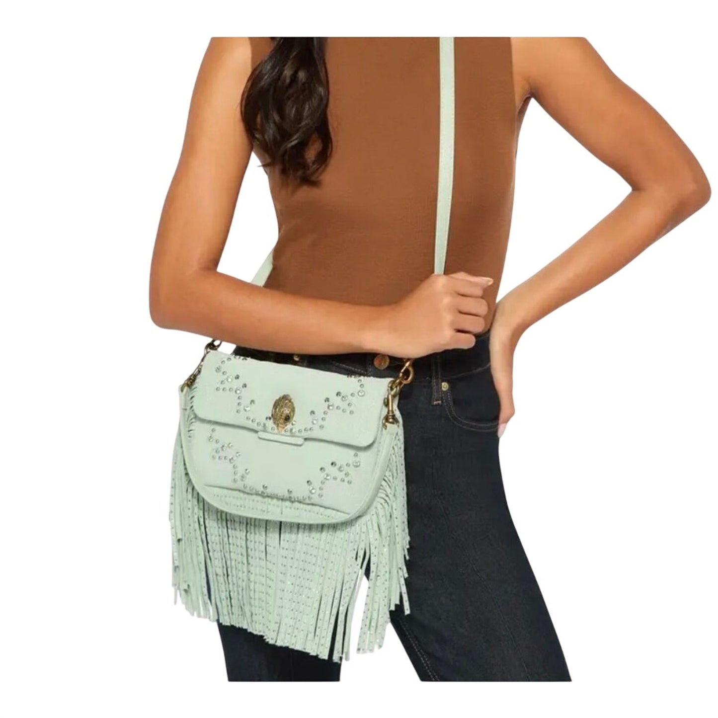 Kurt Geiger London OXFORD FRINGE SHOULDER BAG